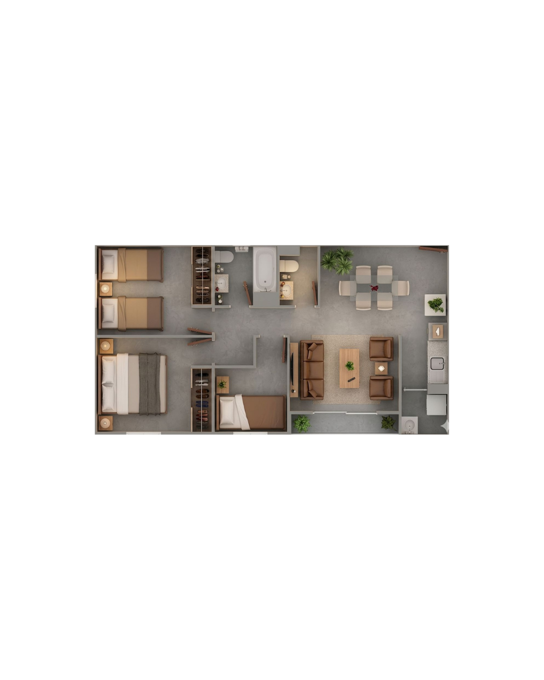 Departamento 3D+2B
