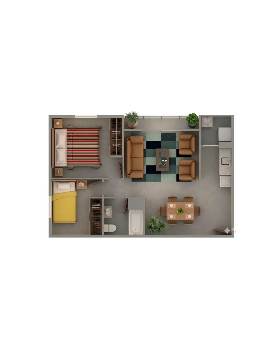 Departamento 2D+1B